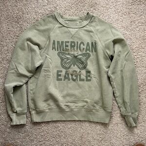 American Eagle Olive Green Sweatshirt